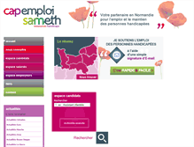 Tablet Screenshot of capemploi.net